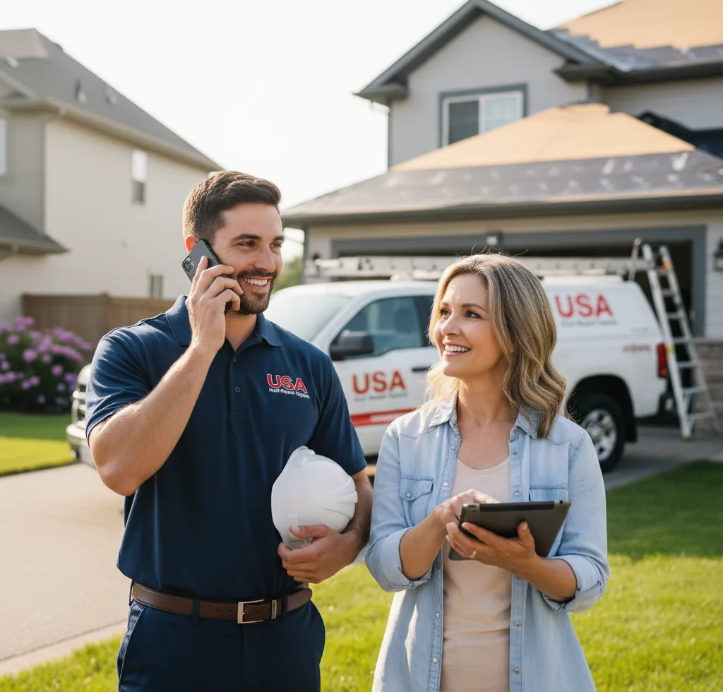 USA Roof Repair Experts customer support in Spencer